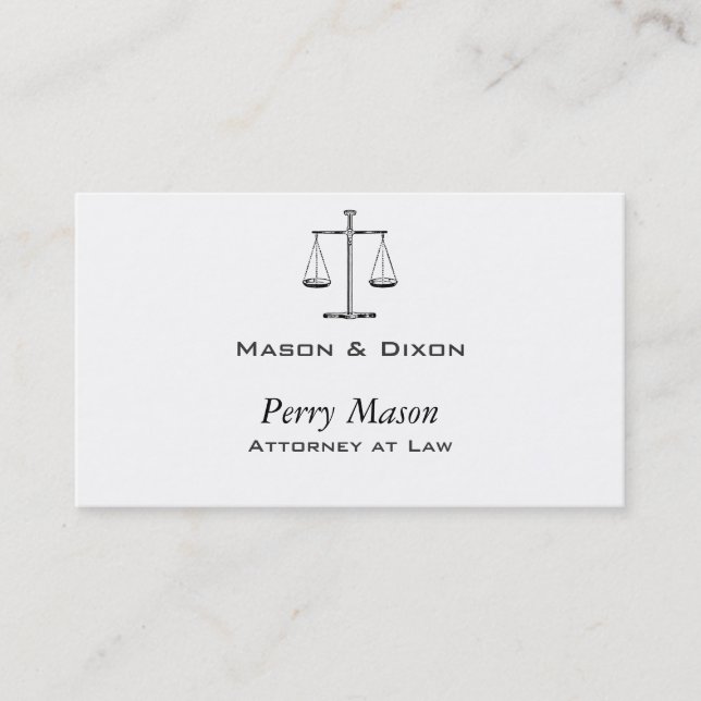 Cartão De Visita Escalas da Justiça (Frente)