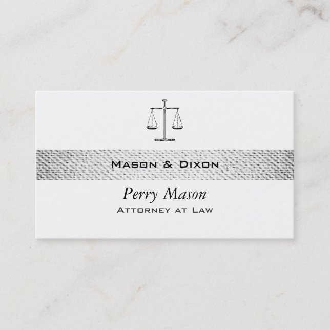 Cartão De Visita Escalas de Justiça com Códigos QR (Frente)