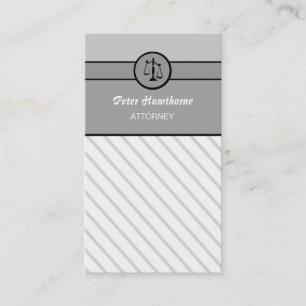 Cartão De Visita Escalas elegantes de justiça do advogado do