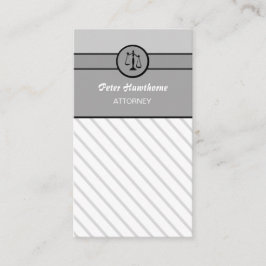 Cartão De Visita Escalas elegantes de justiça do advogado do