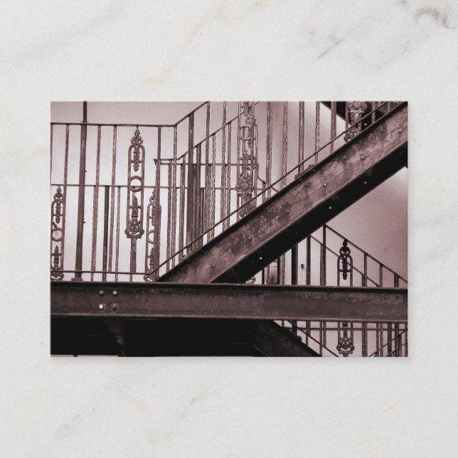 Cartão De Visita Escape de fogo do Victorian (Frente)