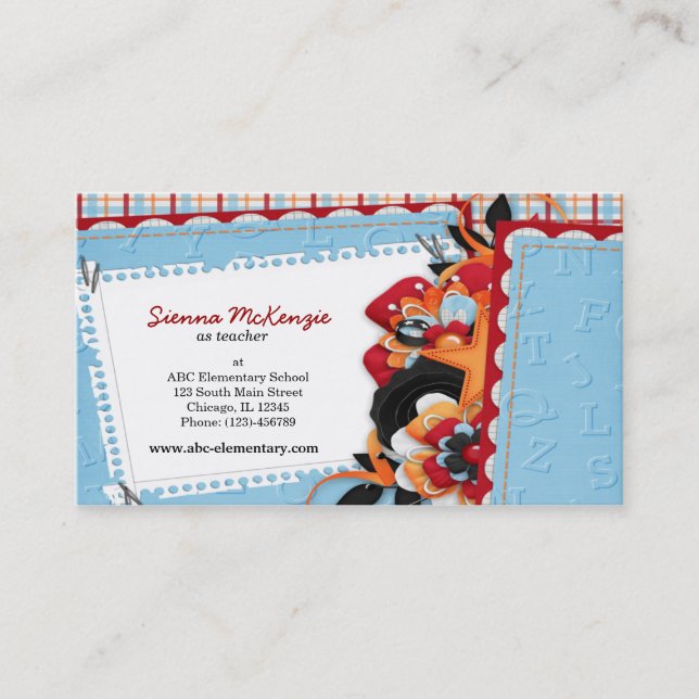 Cartão De Visita Escola (Frente)