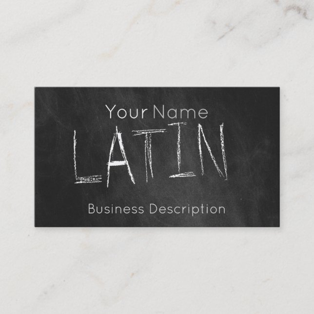 Cartão de visita escolar (Frente)