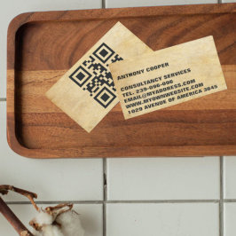 Cartão De Visita Escolha completamente personalizado o código QR x1