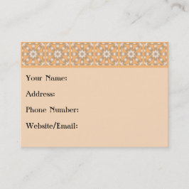 Cartão De Visita Escolha qualquer padrão de estrela repetida a core