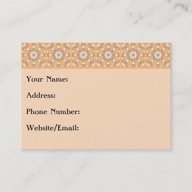 Cartão De Visita Escolha qualquer padrão de estrela repetida a core (Frente)