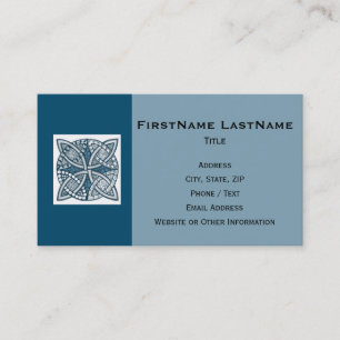 Cartão De Visita Escolha seu Padrão Decorativo do Nó Celta de Cores