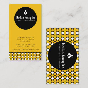 Cartão De Visita escolha sua própria cor honeycomb hexa