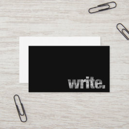 Cartão De Visita Escreva: Escritor, escritor Freelance, autor
