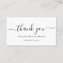 Escrito Minimalista Elegante Obrigado