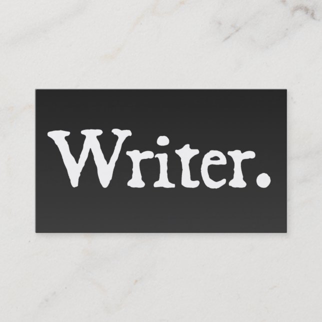 Cartão De Visita Escritor (Frente)