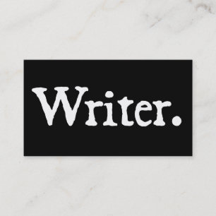 Cartão De Visita Escritor com código de QR