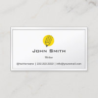 Escritor de Freelance de Ponto Amarelo de Lápis