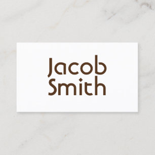 Cartão De Visita Escritor Mistério Brown