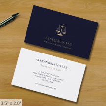 Escritório de Advocacia Azul Marinho e Dourado