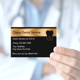 Cartão De Visita Escritório Dental Clássico