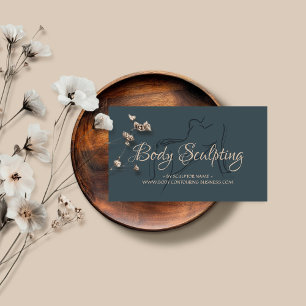 Cartão De Visita Esculpindo o corpo contorcendo a mulher spa do que