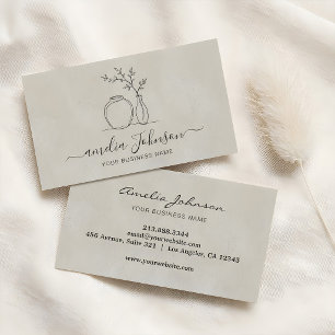 Cartão De Visita Escultor Artesanal e Artista de Cerâmica em Argila