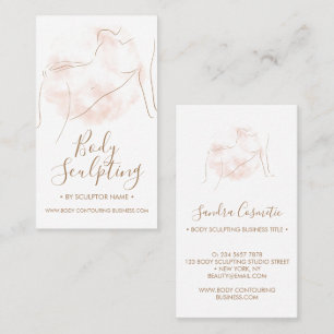 Cartão De Visita Escultor corporal contorno bronzeado spa