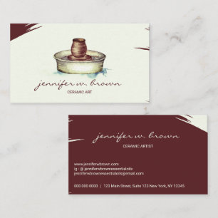 Cartão De Visita Escultura da ferramenta de arte cerâmica de argil