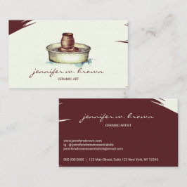 Cartão De Visita Escultura da ferramenta de arte cerâmica de argila