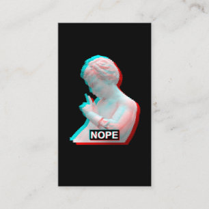 Cartão De Visita Escultura da Grécia Antiga Esculta Esética Vapor