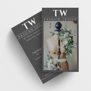 Cartão de visita Escura do Designer de Moda Manne