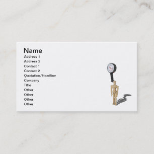 Cartão De Visita Esforço de medição