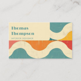 Cartão De Visita Esfregão retroativo moderno