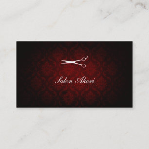 Cartão De Visita esmeralda elegante do hairstylist do cabeleireiro