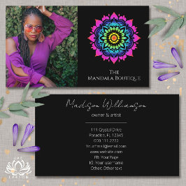 Cartão De Visita Esoteric Mandala - Foto Metafísica Holística de Bo