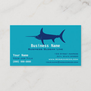 Cartão De Visita Espadim Personalizado / Pesca Esportiva Offshore