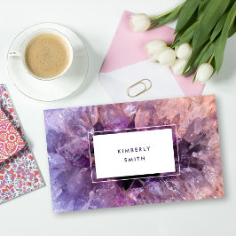 Cartão De Visita Especialista em ametras roxas