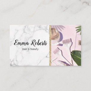 Cartão De Visita Especialista em Cabelos e Beleza Salon Hairdresser