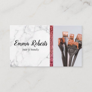 Cartão De Visita Especialista em Cabelos e Beleza Salon Hairdresser