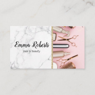 Cartão De Visita Especialista em Cabelos e Beleza Salon Hairdresser