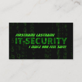 Cartão De Visita Especialista em cibersegurança em cibercriminalida