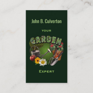 Cartão De Visita Especialista em jardim
