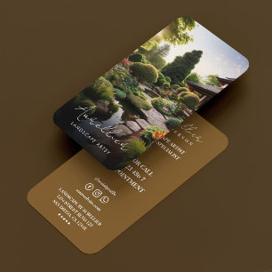 Cartão De Visita Especialista em Jardim da Natureza Artista da Pais