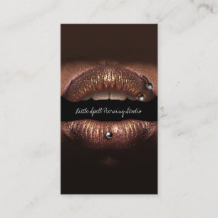 Cartão De Visita Especialista em Piercing Studio Tattoo Piercing