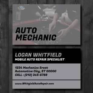 Cartão De Visita Especialista Profissional em Reparos Automotivos M
