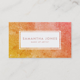 Cartão De Visita Espelho Laranja Amarelo Brilhante Rapariga Invóluc