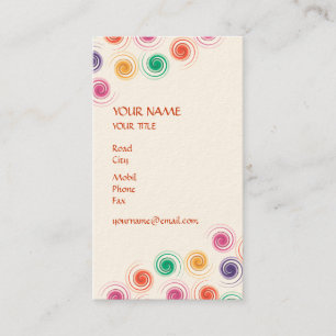 Cartão de visita espiral