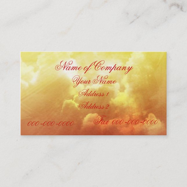 Cartão de visita Espírito da Natureza (Frente)