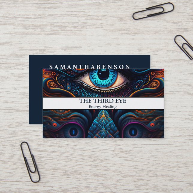 Cartão De Visita Espiritual Energie Heiler Reiki (Frente/Verso In Situ)