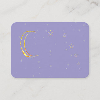 Cartão de Visita Espiritual Estrelas da Lua Caindo