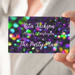 Cartão De Visita Espumantes roxos escuros