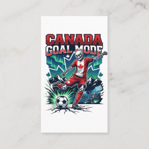 Cartão De Visita Esqueleto do Modo de Gol do Canadá Striker Nations