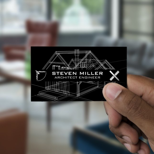 Cartão De Visita Esquema de Esquemas | Ferramentas de arquitetura (Criador carregado)