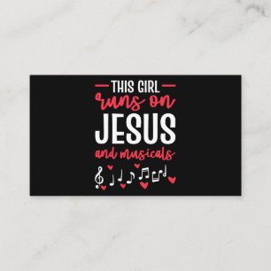 Cartão De Visita Essa Garota Funciona No Teatro De Jesus E Musicais